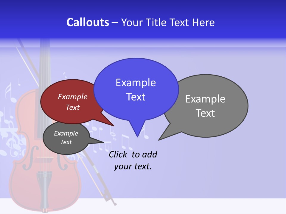 Adagio Viola Cord PowerPoint Template