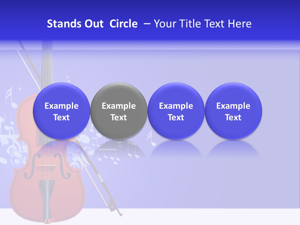 Adagio Viola Cord PowerPoint Template