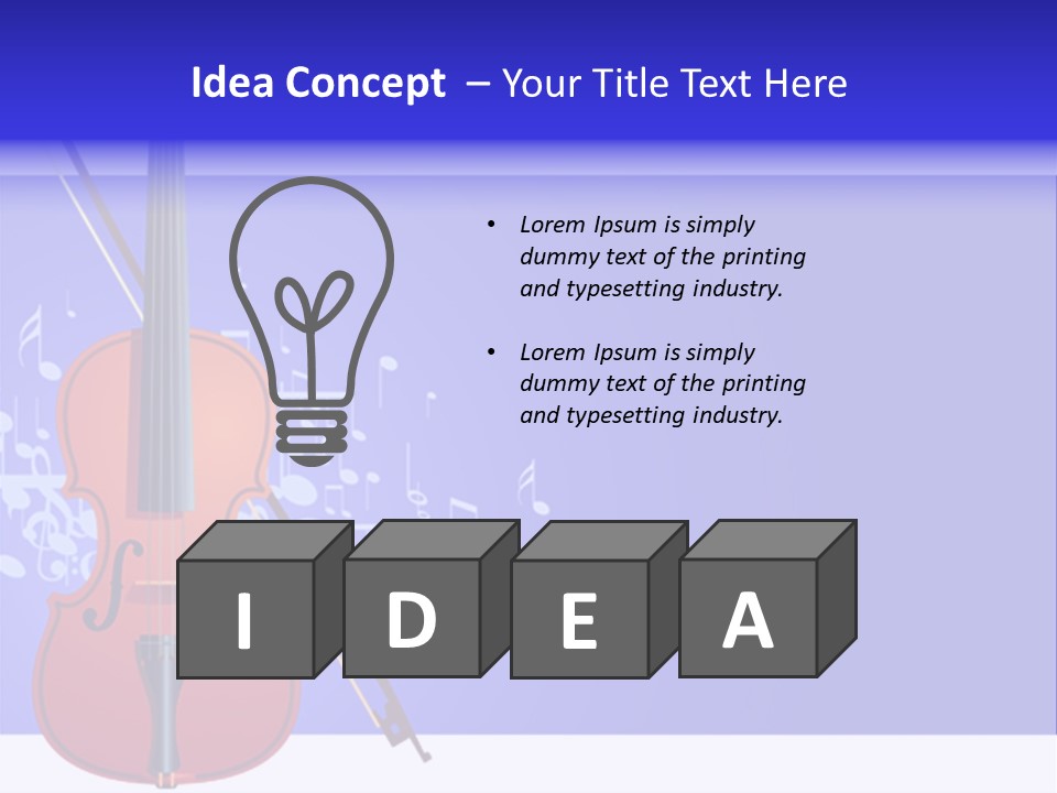 Adagio Viola Cord PowerPoint Template