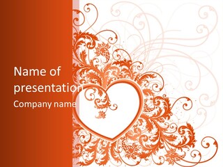 Pattern Frame Flower PowerPoint Template