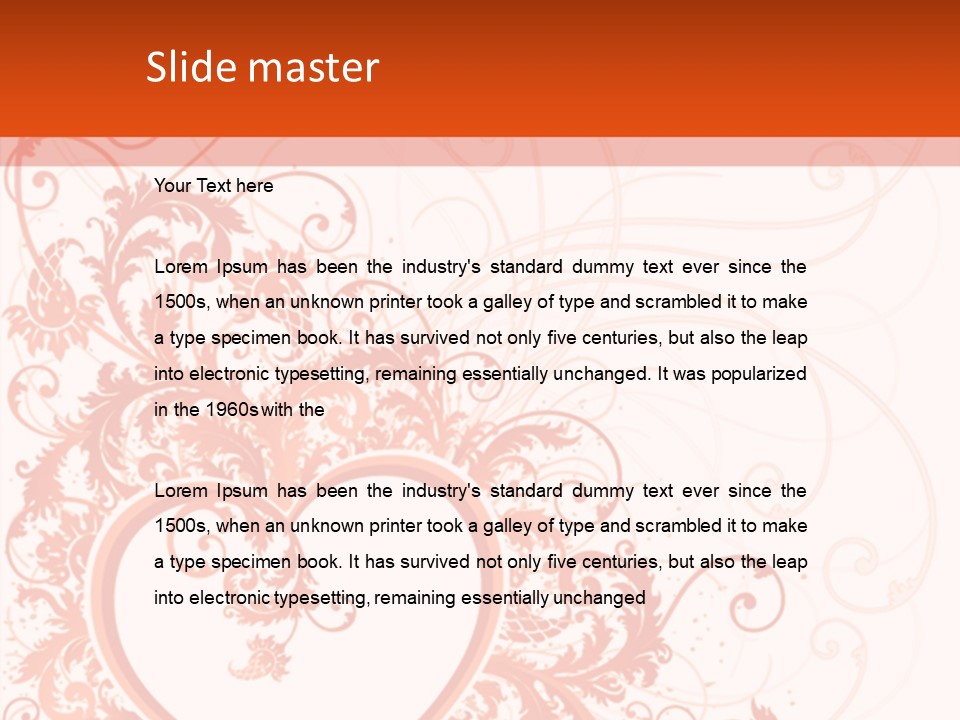 Pattern Frame Flower PowerPoint Template