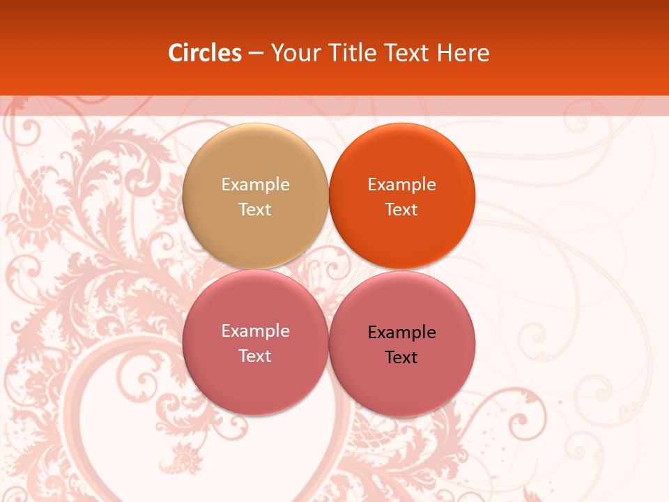 Pattern Frame Flower PowerPoint Template