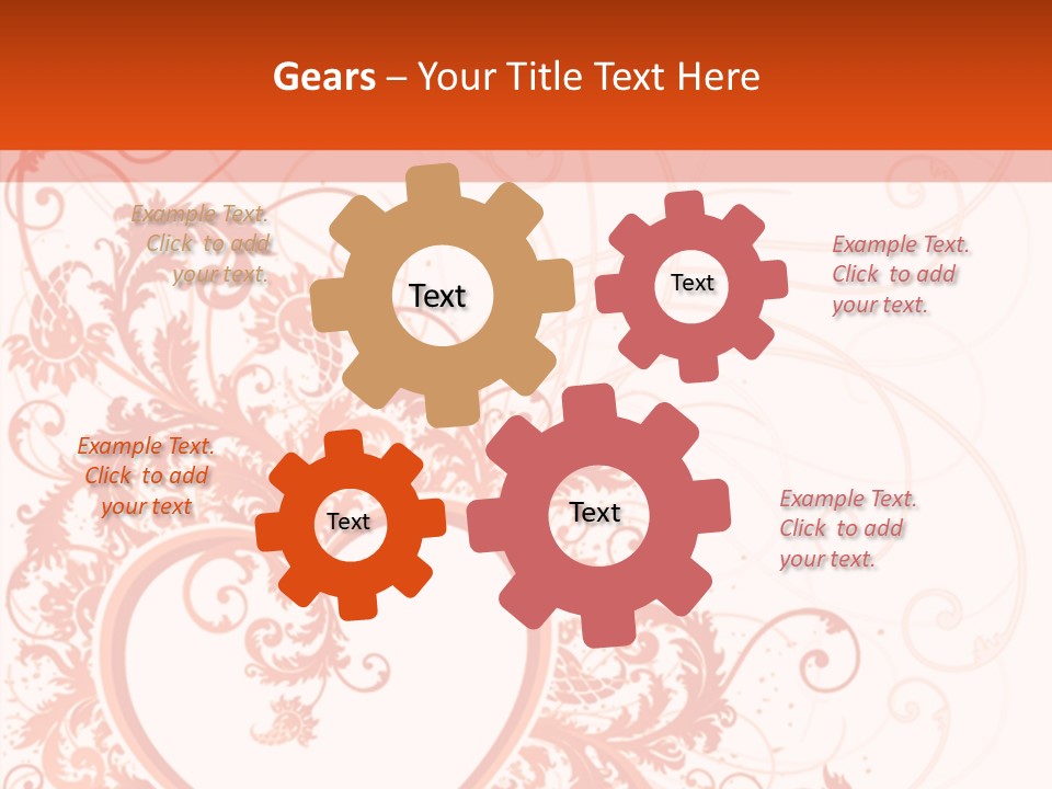 Pattern Frame Flower PowerPoint Template