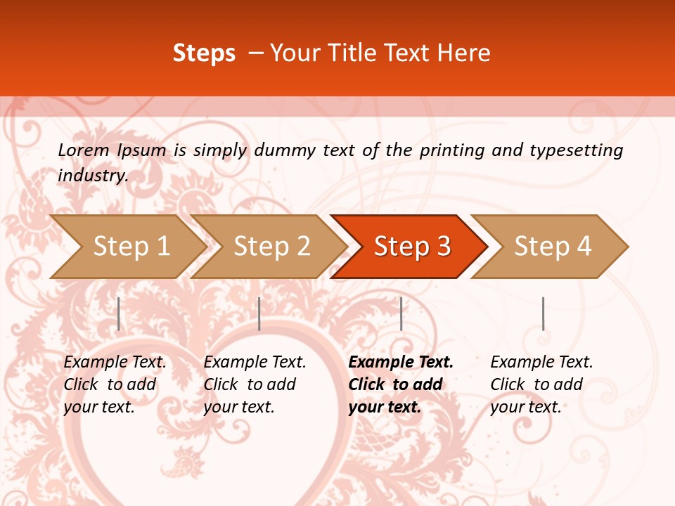 Pattern Frame Flower PowerPoint Template