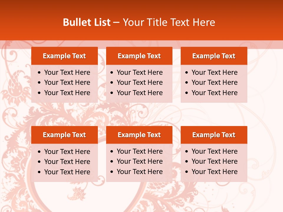 Pattern Frame Flower PowerPoint Template