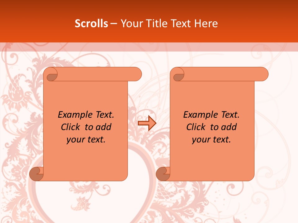 Pattern Frame Flower PowerPoint Template