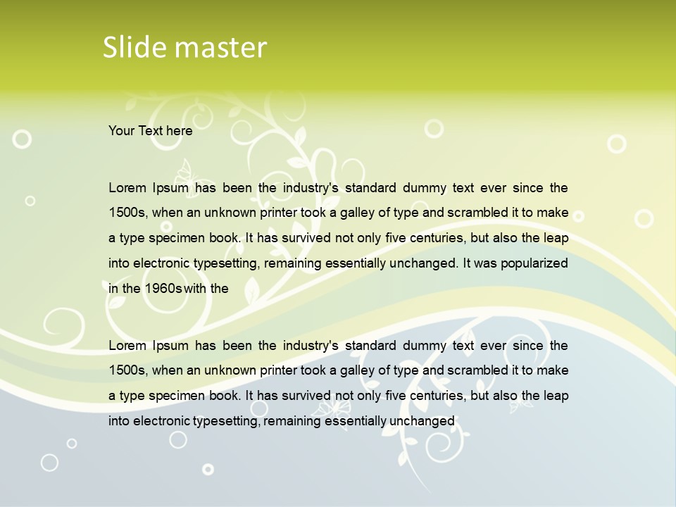 Isolated Expensive Furniture PowerPoint Template