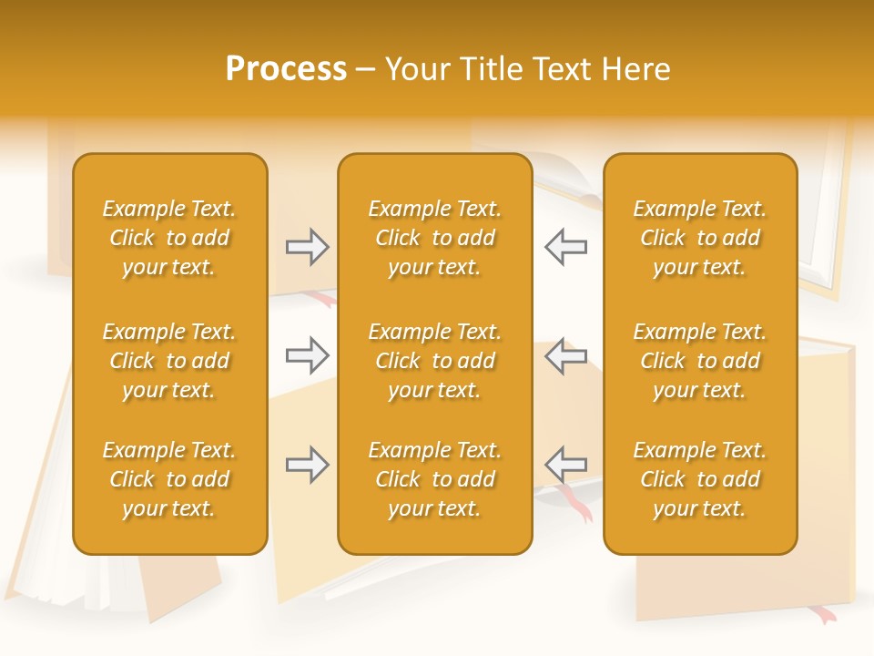 A Yellow Book With A Red Ribbon On It PowerPoint Template