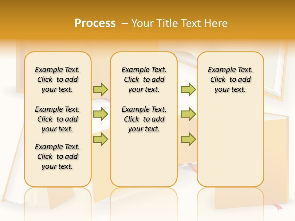 A Yellow Book With A Red Ribbon On It PowerPoint Template