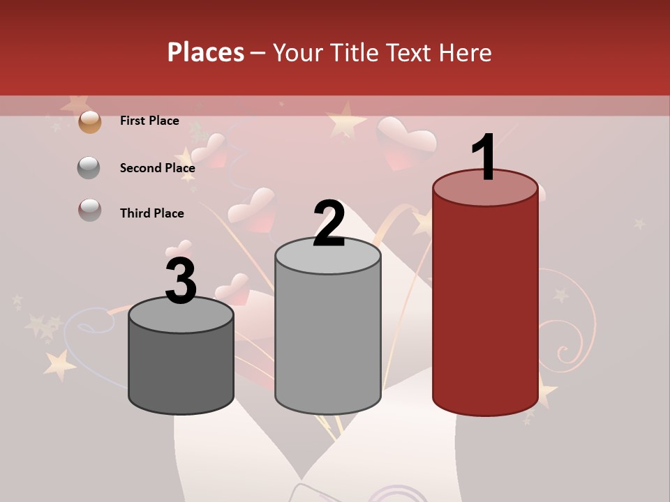 An Envelope With Hearts Coming Out Of It PowerPoint Template