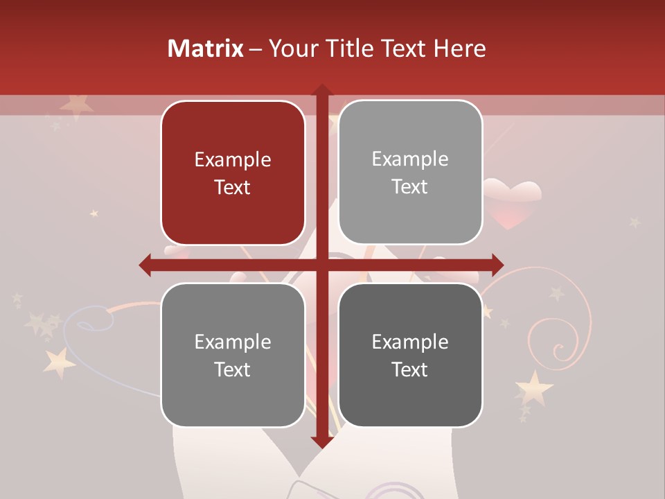 An Envelope With Hearts Coming Out Of It PowerPoint Template