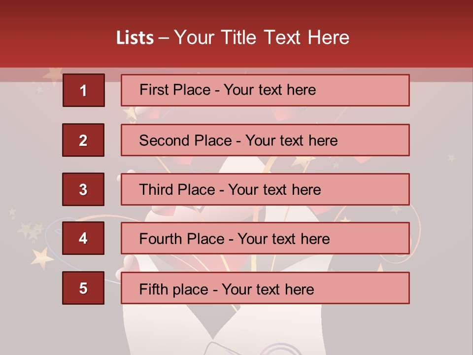 An Envelope With Hearts Coming Out Of It PowerPoint Template