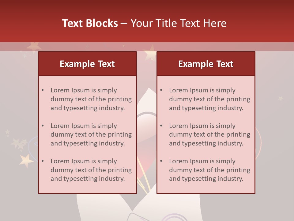 An Envelope With Hearts Coming Out Of It PowerPoint Template