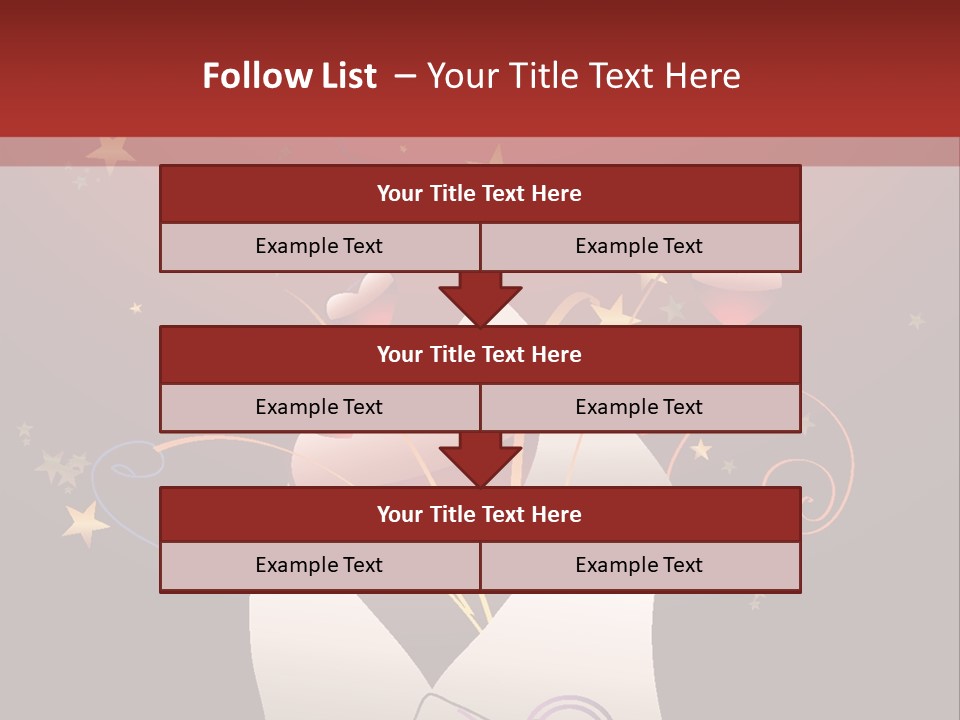 An Envelope With Hearts Coming Out Of It PowerPoint Template