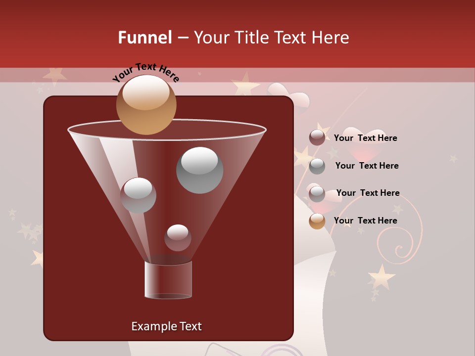 An Envelope With Hearts Coming Out Of It PowerPoint Template
