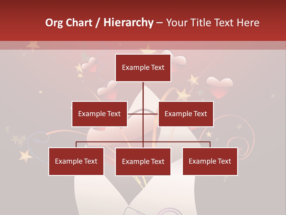 An Envelope With Hearts Coming Out Of It PowerPoint Template