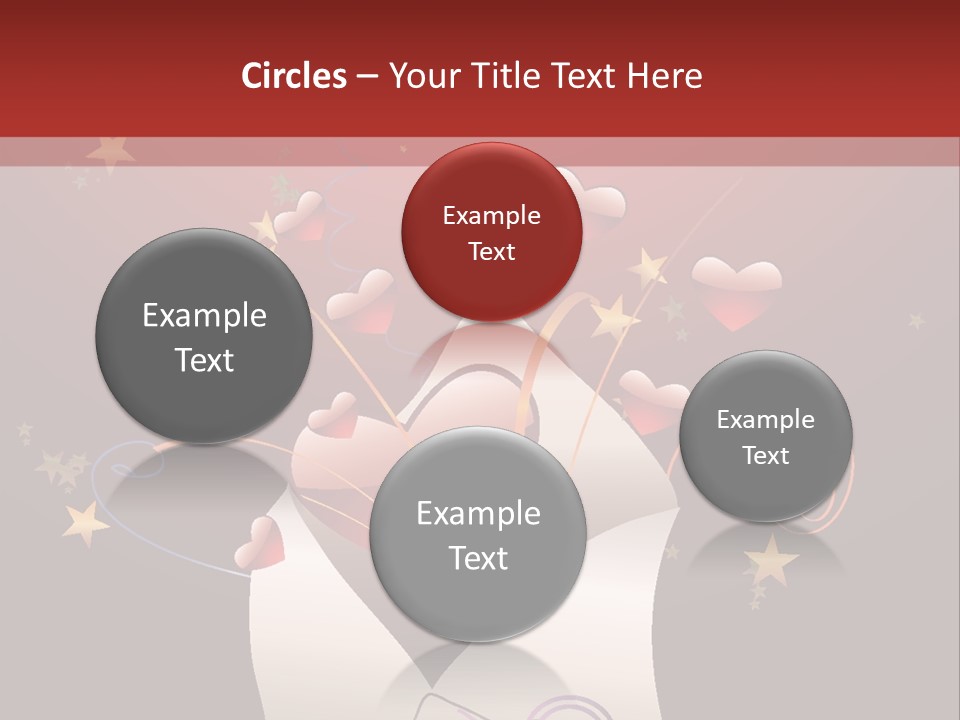 An Envelope With Hearts Coming Out Of It PowerPoint Template