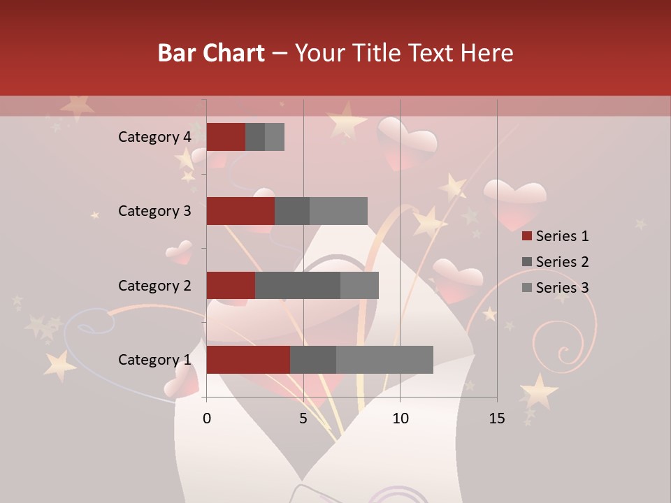 An Envelope With Hearts Coming Out Of It PowerPoint Template