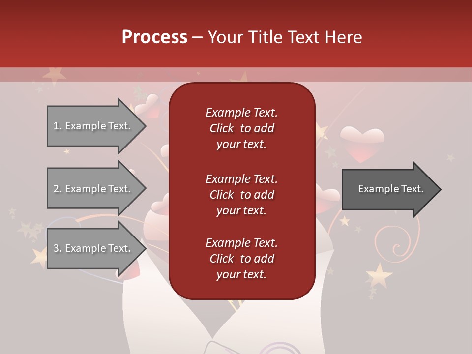 An Envelope With Hearts Coming Out Of It PowerPoint Template