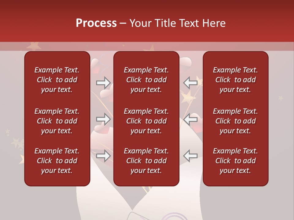 An Envelope With Hearts Coming Out Of It PowerPoint Template