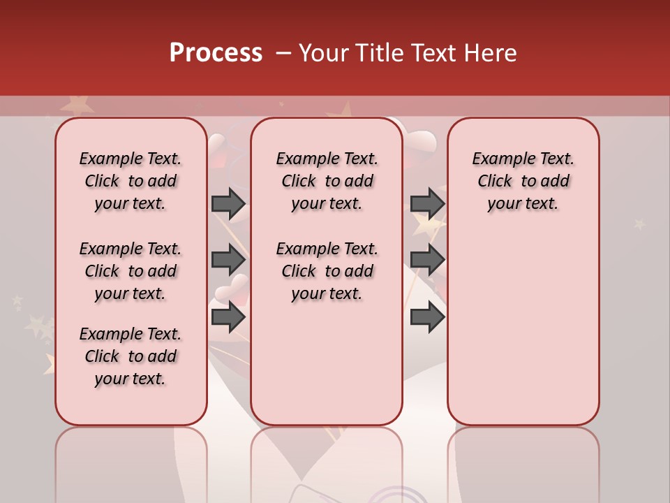 An Envelope With Hearts Coming Out Of It PowerPoint Template