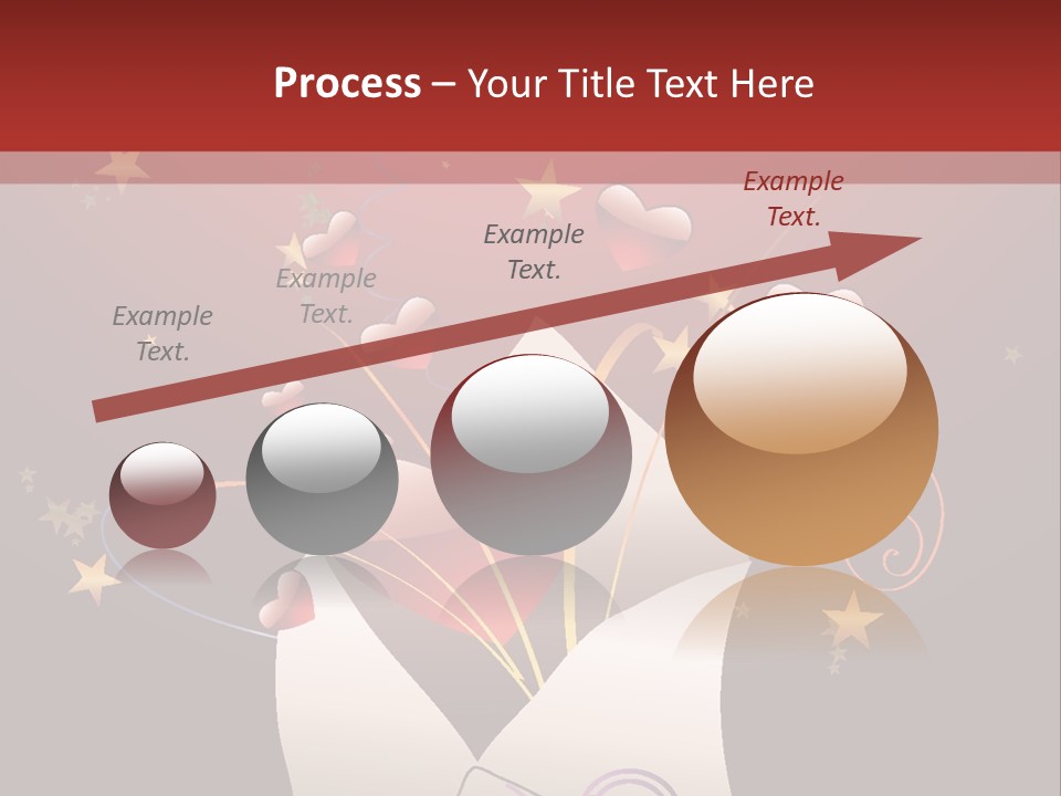 An Envelope With Hearts Coming Out Of It PowerPoint Template