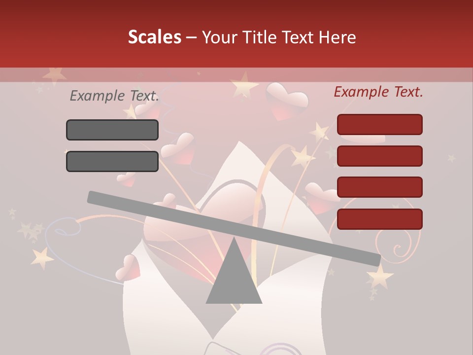 An Envelope With Hearts Coming Out Of It PowerPoint Template