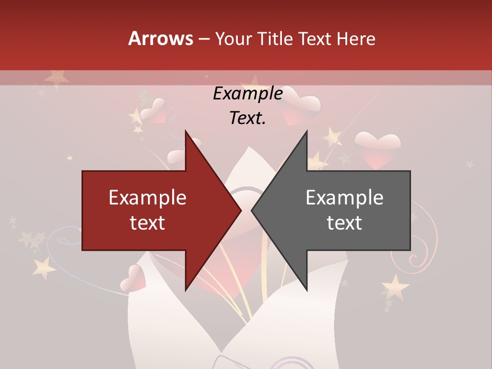 An Envelope With Hearts Coming Out Of It PowerPoint Template