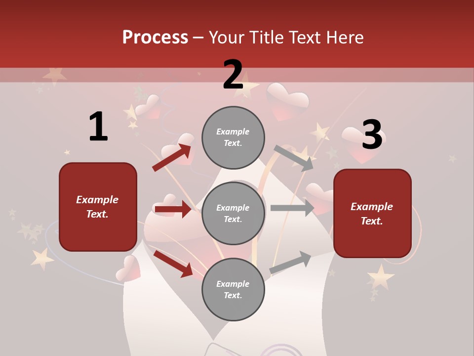 An Envelope With Hearts Coming Out Of It PowerPoint Template