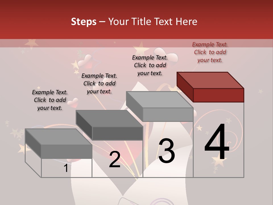 An Envelope With Hearts Coming Out Of It PowerPoint Template