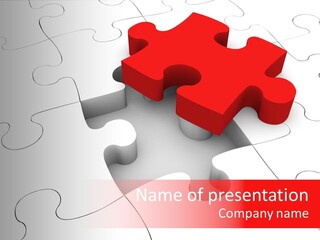 Lost Puzzle Image PowerPoint Template