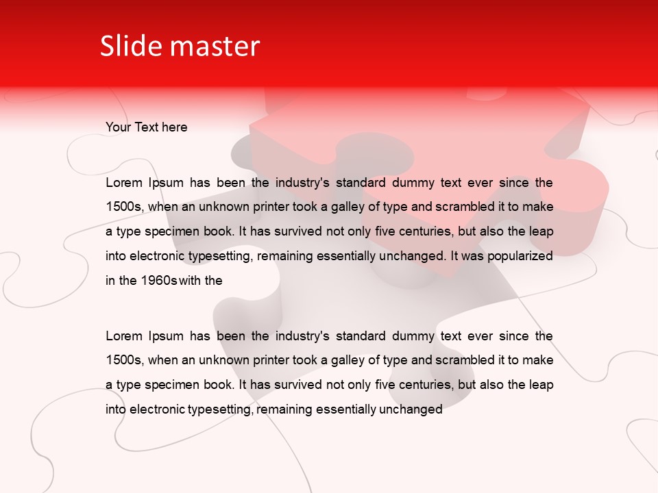 Lost Puzzle Image PowerPoint Template