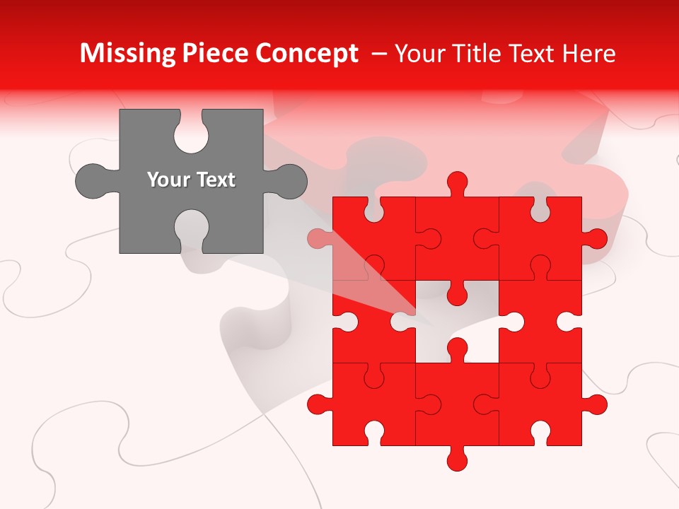Lost Puzzle Image PowerPoint Template