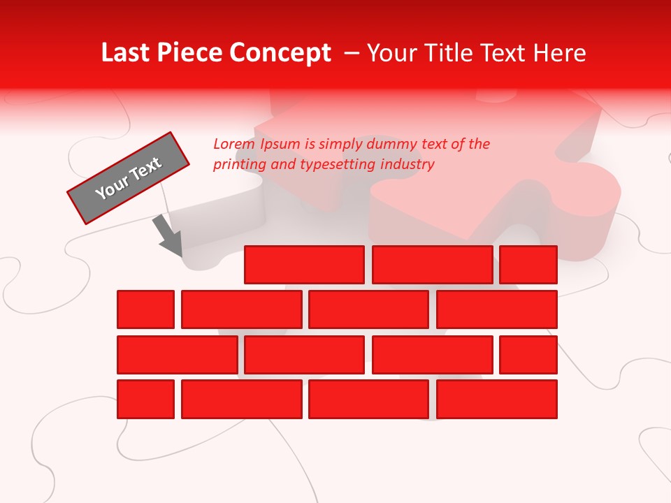 Lost Puzzle Image PowerPoint Template