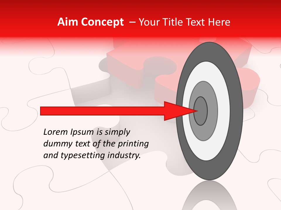 Lost Puzzle Image PowerPoint Template