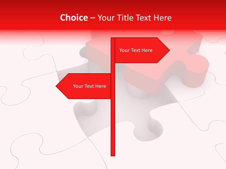 Lost Puzzle Image PowerPoint Template