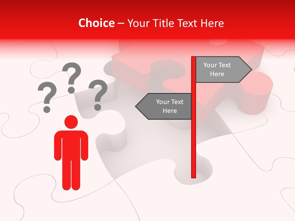 Lost Puzzle Image PowerPoint Template