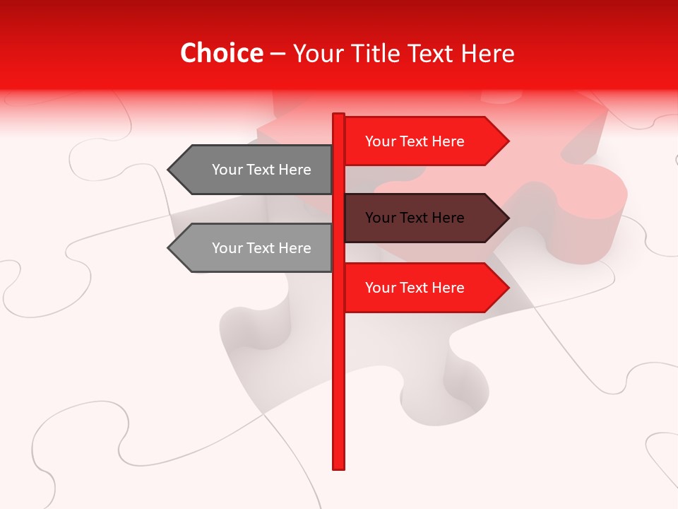 Lost Puzzle Image PowerPoint Template