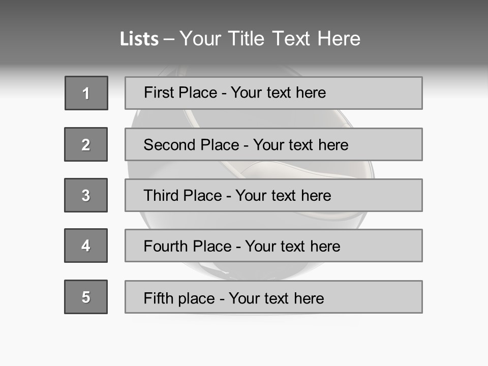Isolated Expensive Furniture PowerPoint Template
