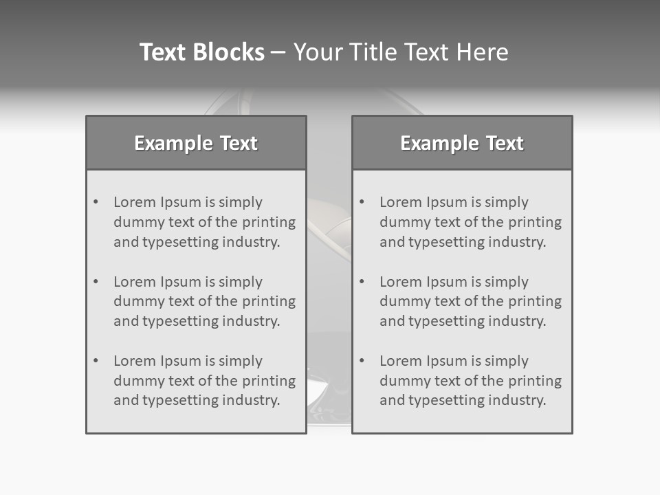 Isolated Expensive Furniture PowerPoint Template
