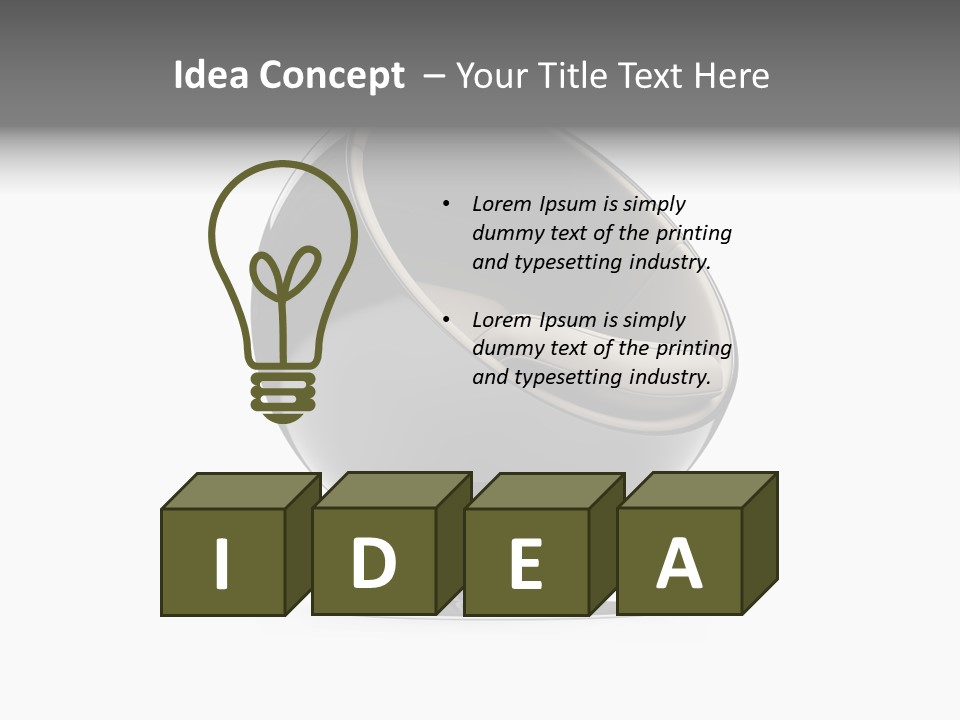 Isolated Expensive Furniture PowerPoint Template