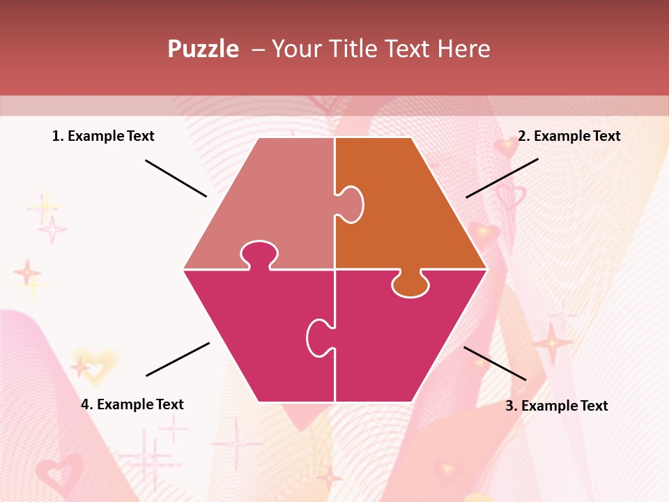 Romantic Heart Wave PowerPoint Template