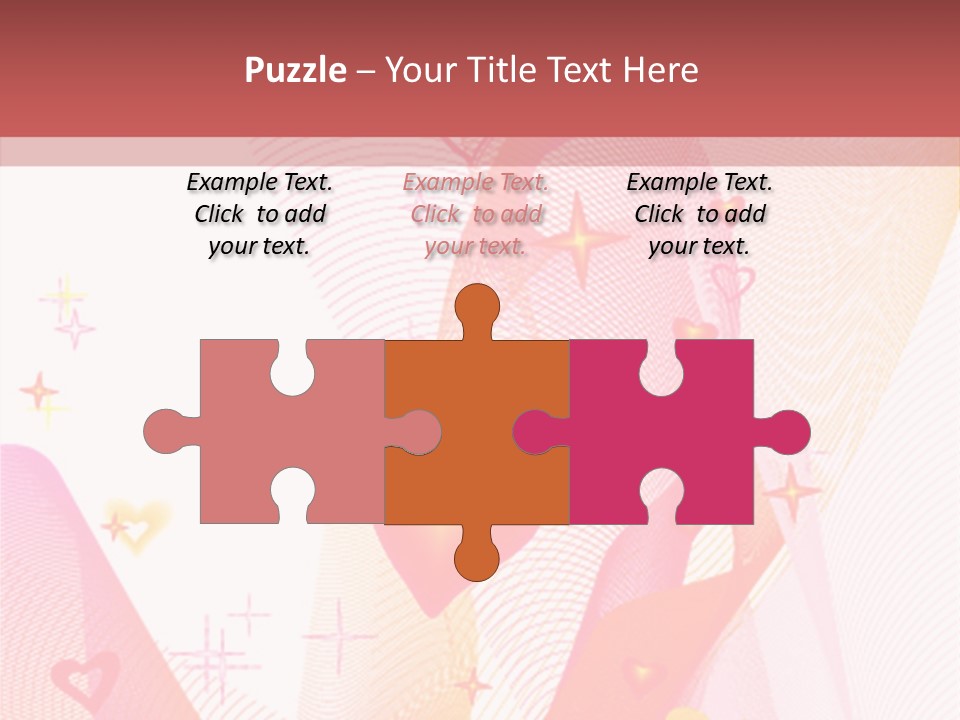 Romantic Heart Wave PowerPoint Template