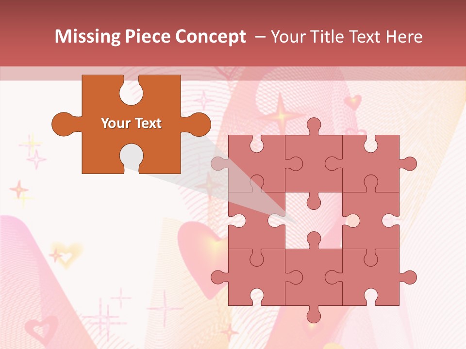 Romantic Heart Wave PowerPoint Template