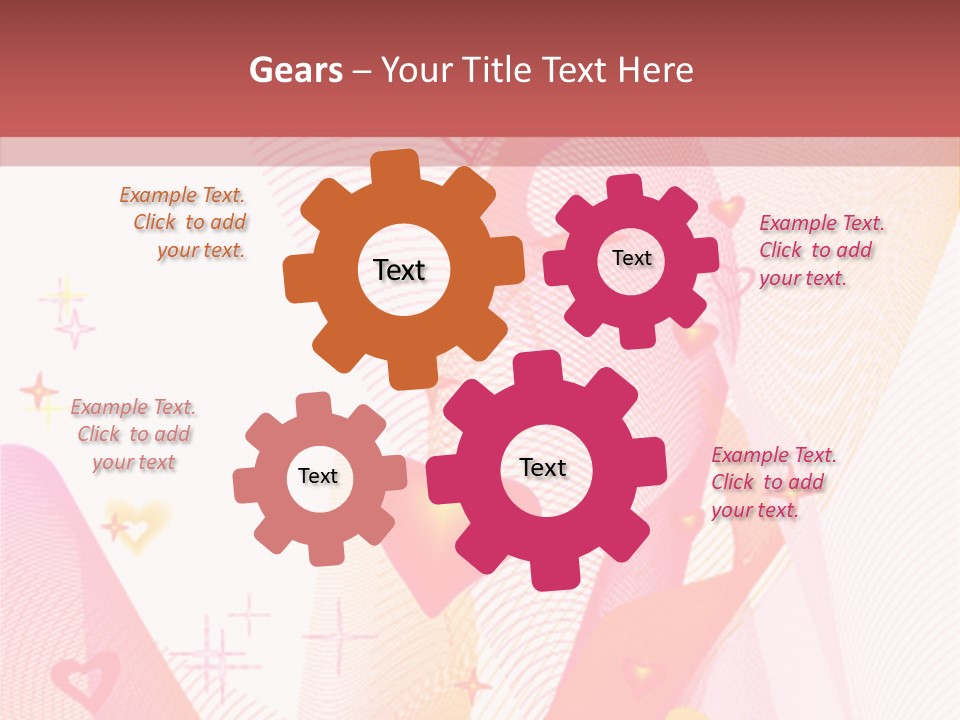 Romantic Heart Wave PowerPoint Template
