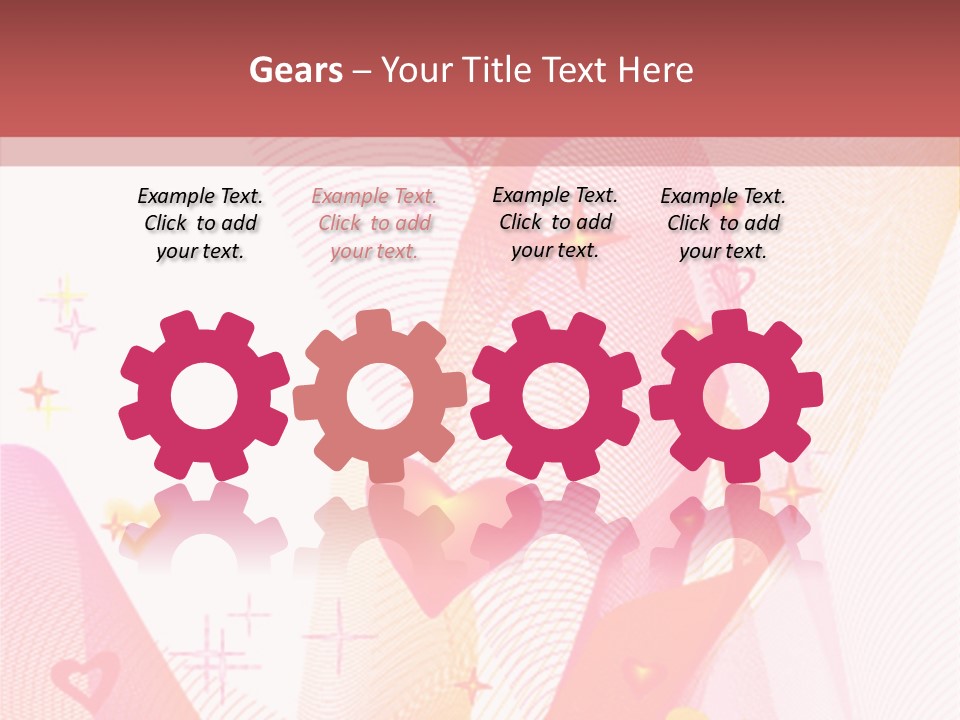 Romantic Heart Wave PowerPoint Template