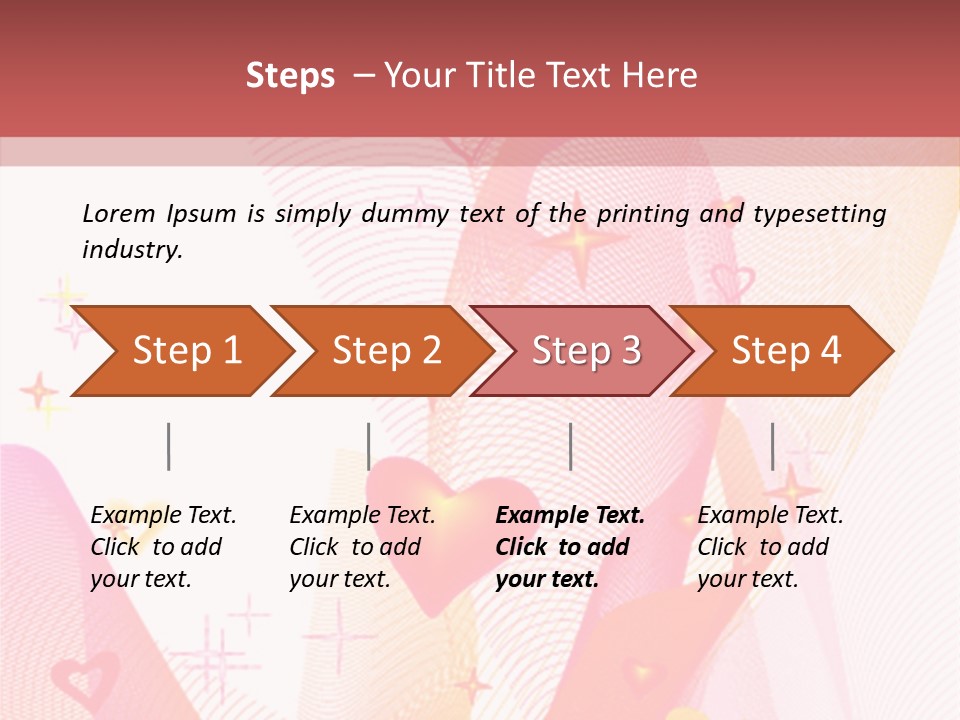 Romantic Heart Wave PowerPoint Template