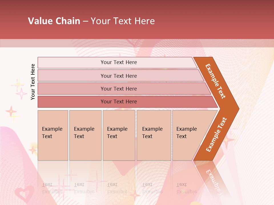 Romantic Heart Wave PowerPoint Template