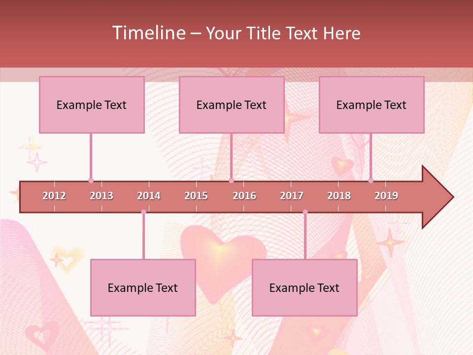 Romantic Heart Wave PowerPoint Template