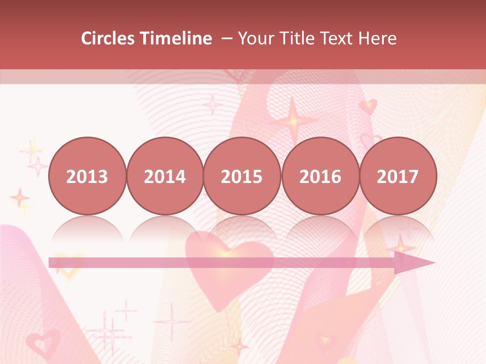 Romantic Heart Wave PowerPoint Template